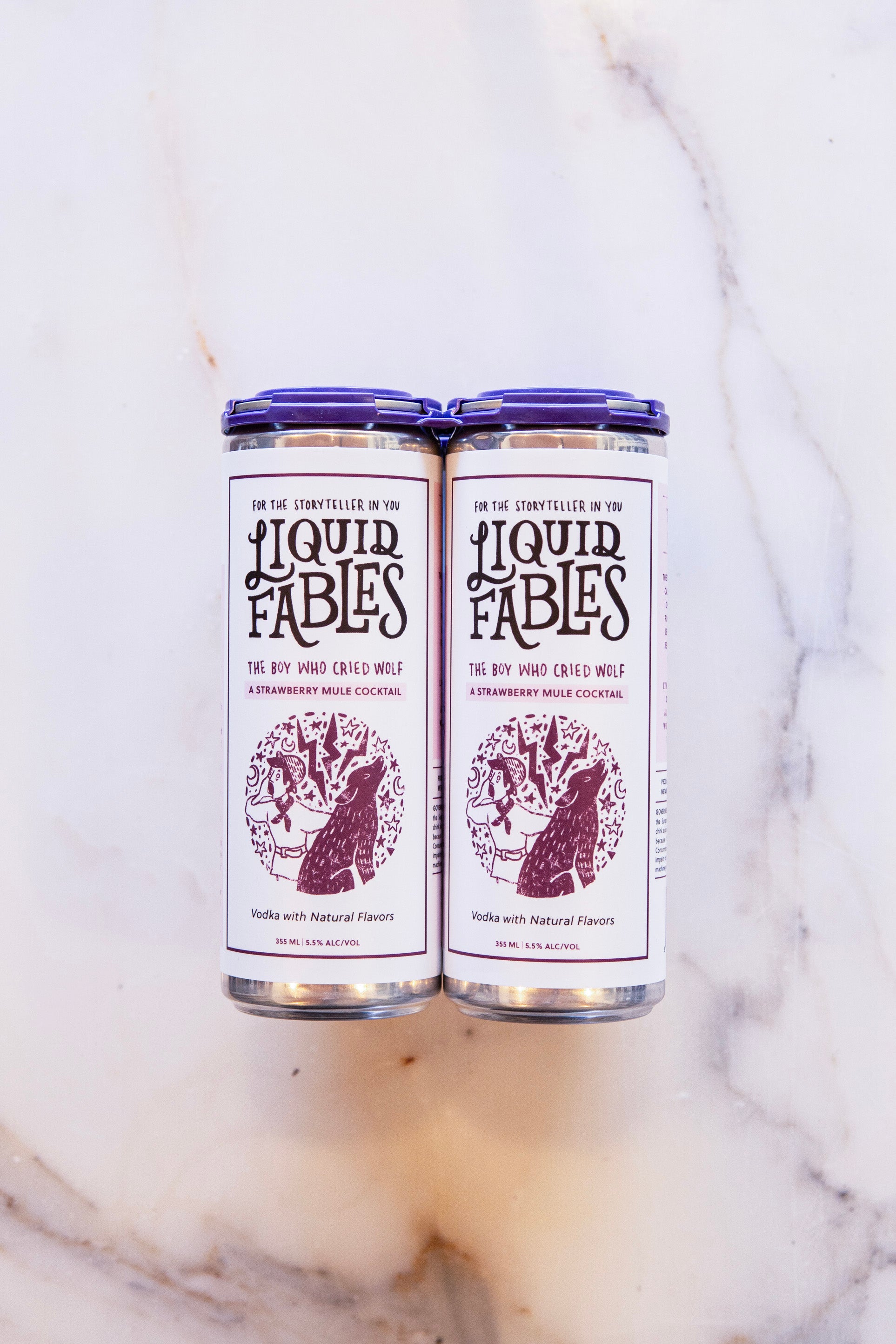 Liquid Fables 4 Pack Boy Who Cried Wolf Strawberry Mule Cocktail